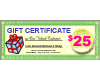 $USD 25 Gift Certificate