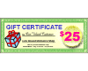 $USD 25 Gift Certificate - Click Image to Close